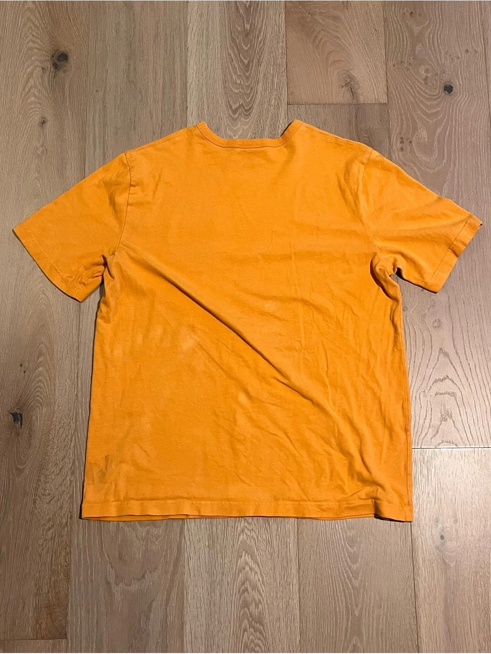 Vintage blue tag champion yellow blank tee with pocket and embroidery - Picture 4 of 8